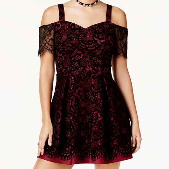 Trixxi Dresses & Skirts - Trixxi Juniors Flocked Fit Flare Dress 7